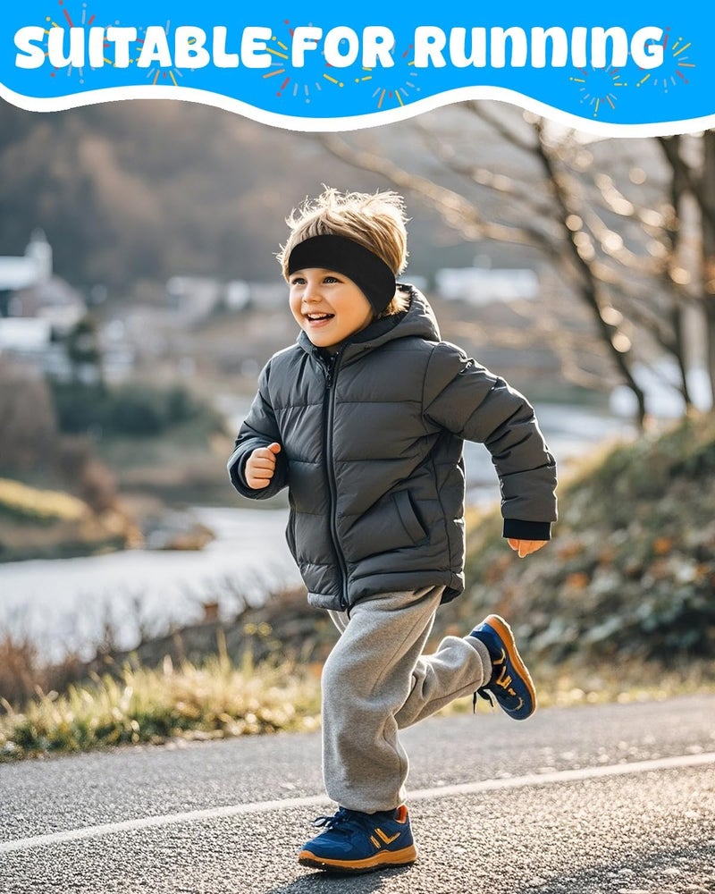 JOEYOUNG Ear Warmers for Kids Winter Headbands for Boys Girls Ear Muffs Cover for Running Cycling Football - Image 3